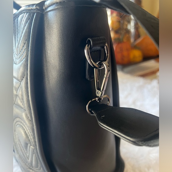 NWT Valentino Orlandi Large Quilted Tote Bag in Black - Picture 13 of 13